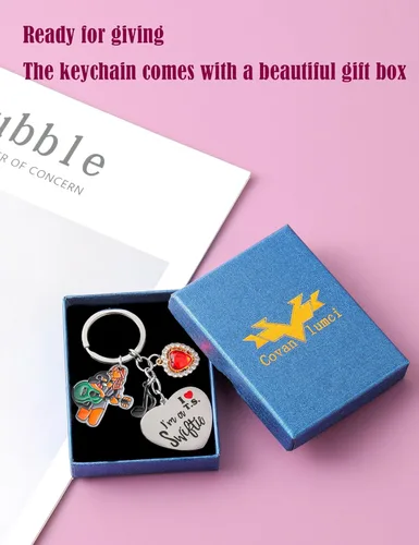 Vista 6 de Covanlumci Llavero Taylor Merch I'm a Switie Regalos, plateado