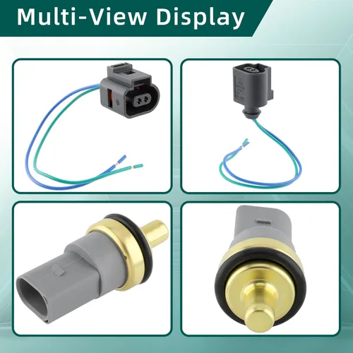Vista 5 de AUTOKAY 06A919501 Sensor de Temperatura de Refrigerante de Agua Compatible con Audi A4 A6 A8 S4 S6 S8 RS4 RS6 TT Allroad Quattro para VW Passat