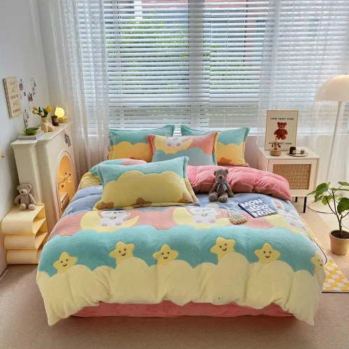 Vista 7 de Juego de Funda de Edredón de Elefante Funda de Edredón Esponjosa Funda de Edredón Suave para Niños Tamaño Twin Juego de Ropa de Cama Funda