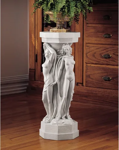 Vista 6 de Design Toscano. Columna con escultura de las Ménades.