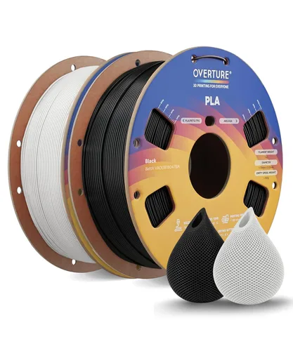 Vista 51 de OVERTURE - Filamento PLA 1/16 pulgadas, insumos para impresora 3D, carrete de cartón de 2.2 libras, precisión dimensional 99% +/- 0.001 pulgadas