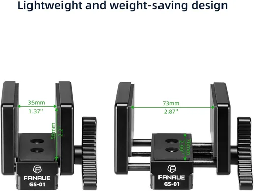 Vista 4 de FANAUE GS-01Arca Swiss Soporte para Silla de Rifle, Abrazadera de Trípode de Caza con Placa de Liberación Rápida, Soporte de Trípode de Tiro