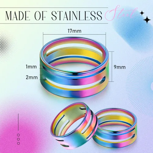 Vista 2 de Hicarer 2 piezas de herramientas de apertura de anillo de salto, herramientas de apertura de anillo de salto de acero inoxidable, abridor de anillo