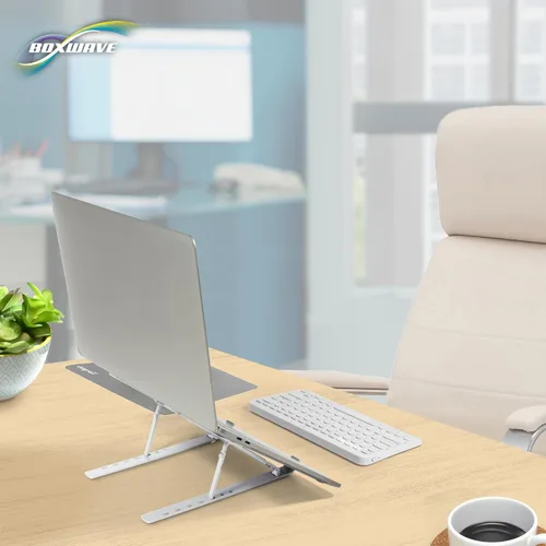 Vista 5 de BoxWave Soporte y soporte compatible con Dell Latitude 7320 2 en 1 - Soporte compacto QuickSwitch para portátil, elevador plegable portátil