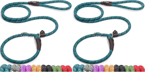 Vista 34 de Fida Paquete de 5 correas antideslizantes duraderas a granel, resistentes de 1/2 pulgadas x 6 pies, cómoda correa antideslizante para perros Verde