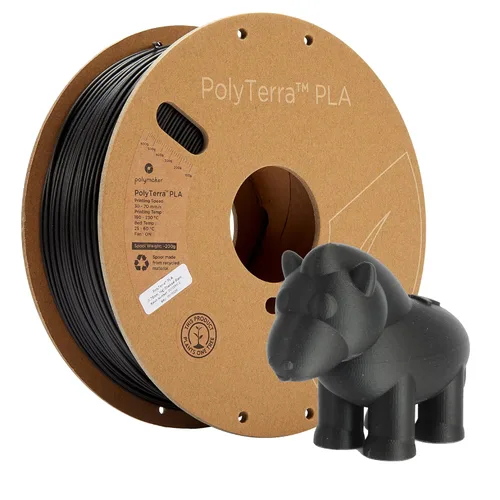 Vista 46 de Polymaker Panchroma Filamento de impresora 3D PLA negro, 0.069 in, carrete de 2.2 libras, fácil de imprimir, impresión de alta velocidad, sin
