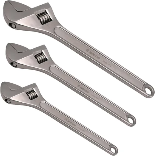 Vista 15 de WEDO 2PCS Stainless Steel Adjustable Wrench Set, Adjustable Spanner, Precision Milled Jaws for Max Gripping Power, Anti-Corrosion, DIN Standard