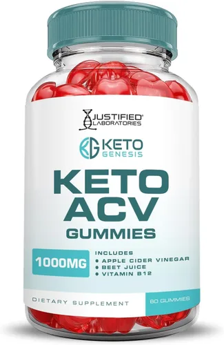 Vista 4 de Justified Laboratories Paquete de 3 gomitas Keto Genesis Keto ACV de fórmula avanzada de 1000 mg Keto Genesis formuladas con jugo de granada
