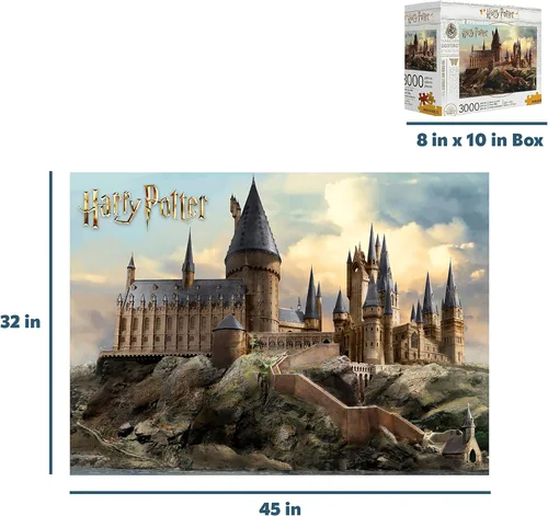 Vista 5 de AQUARIUS Harry Potter - Rompecabezas del castillo de Hogwarts (rompecabezas de 3000 piezas) – Mercancía y coleccionables de Harry Potter