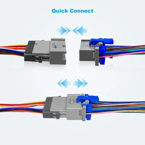 Vista 3 de Arnés de cableado de radio macho y hembra adaptador para GM Chevy Silverado GMC Buick 2003 2004 2005 2006 2007 Kit de enchufe de cable de cable