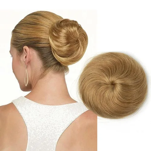 Vista 22 de isheeny Moño de Cabello Humano 100%, Moño Desordenado Pieza de Cabello Extensiones de Cabello Humano Real Moño de Cabello Rizado Natural Piezas