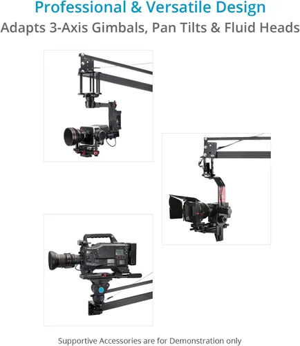 Vista 2 de PROAIM Grúa de pluma de cámara de video de 9 pies con soporte. (P-9-TS) para cardanes, inclinación panorámica y cabezal fluido. Carga útil de hasta