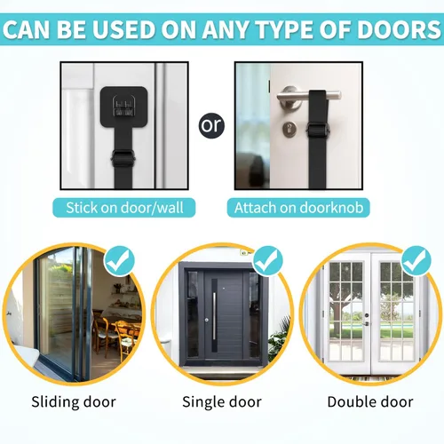 Vista 4 de COOYOO Timbres de puerta para perros, campanas ajustables para entrenamiento de orinal, mejorados para entrenar a tu cachorro de la manera fácil