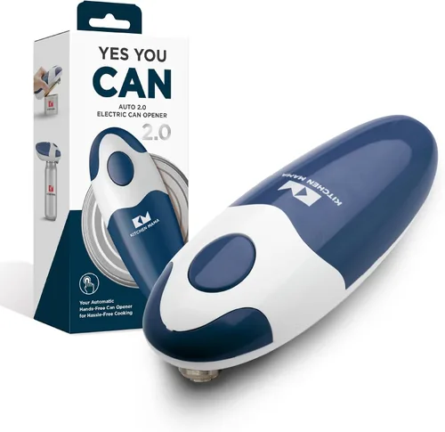 Vista 10 de Kitchen Mama Auto 2.0 Abridor de latas eléctrico: la cuchilla abre casi cualquier lata de pop o refresco - Automático, manos libres, seguro, borde
