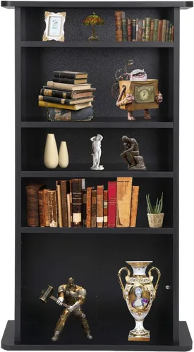 Nova Microdermabrasion Estantería ajustable de 5 niveles para almacenamiento de DVD, CD, organizador de almacenamiento de medios, para CD, libros,