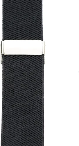 Vista 4 de Tirantes para hombre con ganchos giratorios en trabillas para cinturón, tirantes ajustables grandes y altos