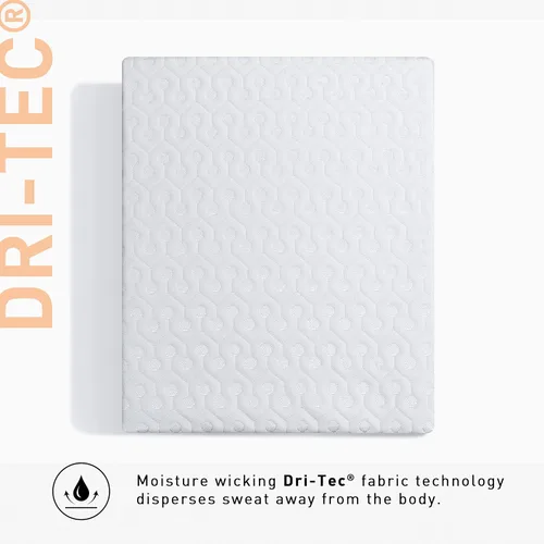 Vista 5 de Bedgear Protector de colchón impermeable Dri-Tec tamaño individual – Base ajustable compatible – Almohadilla lavable y transpirable – Equipado