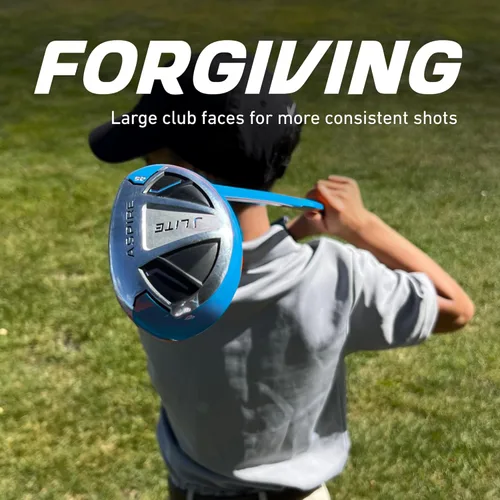 Vista 5 de Aspire X-Lite Super Performance Junior Golf Club Set - Right-Handed Kids Golf Set with Driver, Hybrid, 7 Iron, Putter, Stand Bag & Headcovers