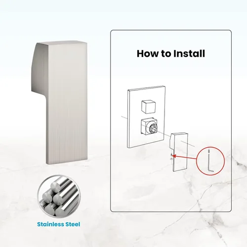 Vista 4 de gotonovo Accesorio de repuesto para lavabo de ducha de baño, 1.378 in, níquel cepillado