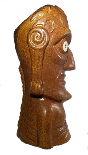 Vista 2 de Taza Kava Kava Man Easter Island Tiki - Edición Limitada - Jubilado