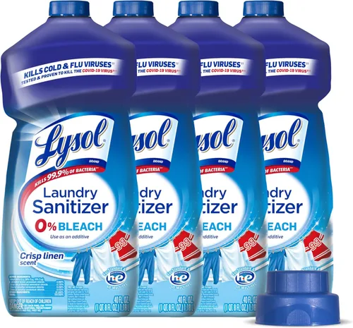 Vista 13 de Lysol Líquido desinfectante para la ropa, aditivo detergente para ropa y ropa de cama, elimina las bacterias que causan el olor, lino vigorizante