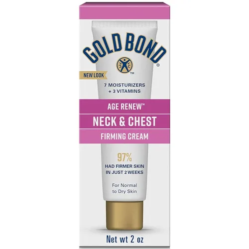 Crema reafirmante para cuello y pecho Gold Bond 2 onzas, Crema reafirmante para la piel clínicamente probada (Paquete de 2)