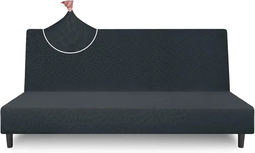 Vista 9 de ZNSAYOTX - Fundas elásticas para futón de tamaño completo 2025, fundas para sofá cama sin brazos de moda, funda de futón suave y duradera para cama