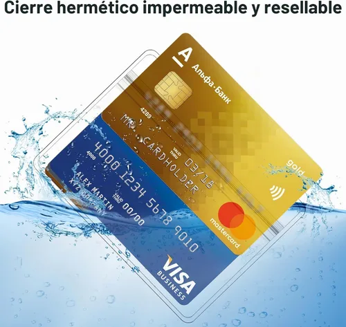 Vista 7 de Abeyath Paquete de 10 Portaidentificaciones de Tarjetas de Nombre Extra Gruesos de Servicio Pesado Impermeables de Plástico Transparente PVC Funda