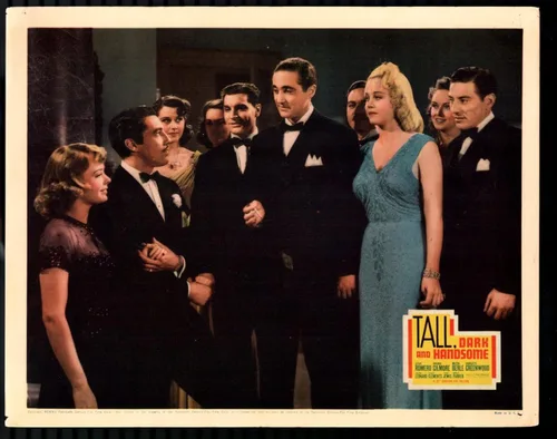 MOVIE POSTER: Tall, Dark and Handsome 11"x14" Lobby Card Virginia Gilmore Cesar Romero Crime