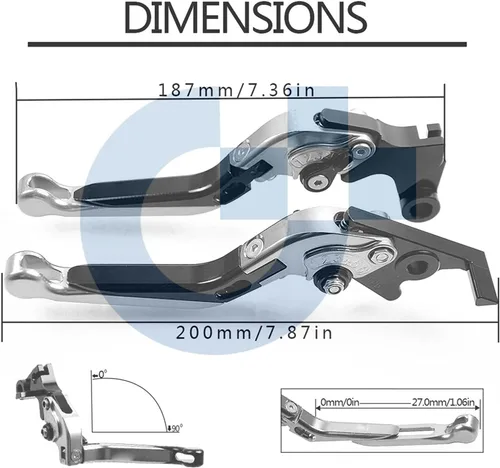 Vista 3 de Motorcycle Clutch Grip Set For Yamah-a XT660Z XT 660 XT660X XT660 XRZ 2004-2017 CNC Material Motorcycle Parts Anti-drop Handle Adjustable Brake