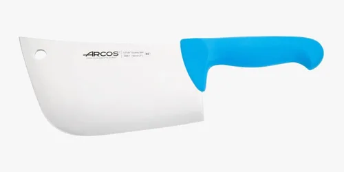 Vista 16 de Arcos Cuchillo de carnicero de acero inoxidable nitrum de 7 pulgadas y hoja de 7.480 in. Cuchillo de carnicero profesional. Mango ergonómico de Negro