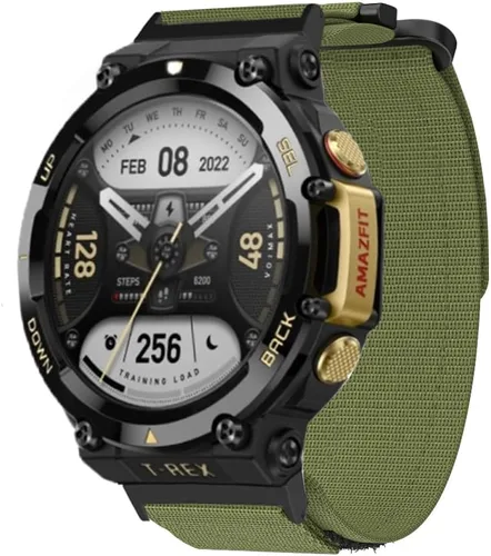 Vista 2 de Correa de repuesto para reloj, compatible con Amazfit T-Rex 2 de nailon para reloj, correa de repuesto