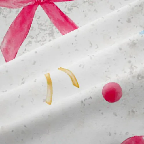 Vista 5 de Cortinas de decoración con lazo para niñas, estilo princesa de ensueño, para niños, 30% a 50% opacas, cortinas de ventana para dormitorio, acuarela