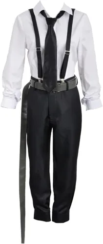 Weixu Nakajima - Disfraz de uniforme de cosplay con corbata para fiesta de Halloween
