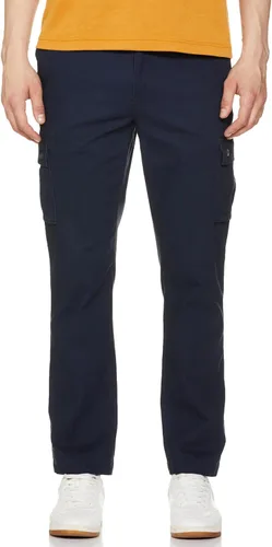 Vista 16 de Yaxa Essentials - Pantalones cargo elásticos de corte recto para hombre (disponibles en tallas grandes y altas)