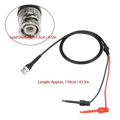 Vista 5 de Oumefar BNC a prueba dual de prueba de gancho de émbolo Prueba de máquina coaxial de la máquina de prueba de cable coaxial Sonda conduce BNC Cable