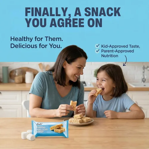 Vista 9 de Sinless Snacks Deliciosa barra de malvavisco Krisp - Bocadillo keto bajo en carbohidratos, 0.35 onzas de proteína, 0.07 oz de carbohidratos netos