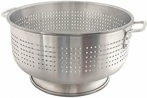 Crestware Colador de aluminio de 30 cuartos de galón, metálico