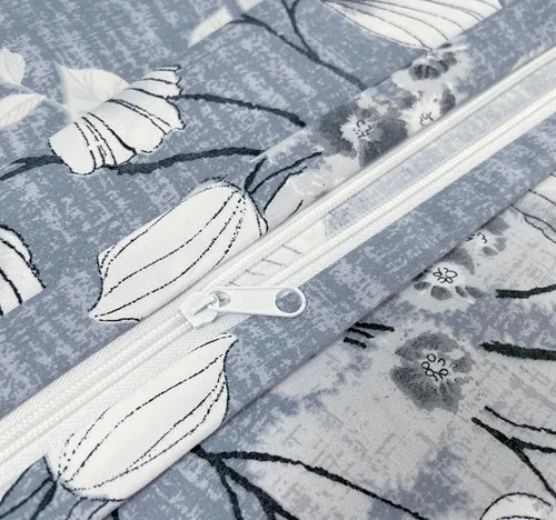 Vista 5 de Marina Decoration Juego de funda de edredón de 3 piezas con 2 fundas de almohada, con estampado floral romántico y lavado de tinta, ultra suave