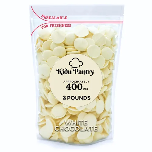 Vista 4 de Bolsa a granel de obleas de chocolate para derretir Kidu Pantry, en bolsa resellable (chocolate negro)