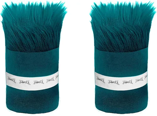 Vista 61 de FabricLA Tiras de Pelo Sintético Afelpado Verde Manzana - Pelo Artesanal para Gnomos, Cosplay y Proyectos de Bricolaje 2" X 60