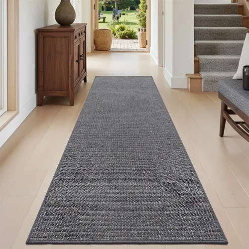 Vista 14 de DEXI Alfombras de pasillo para pasillo, alfombra antideslizante de 2 pies 6 pulgadas x 7 pies con parte trasera de goma, alfombra que atrapa