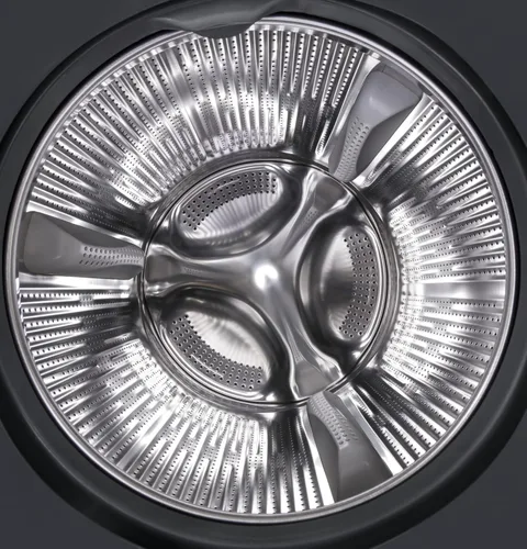 Vista 3 de Haier QFW150SSNWW Lavadora de carga frontal de 24 pulgadas con 2.4 pies cúbicos de capacidad 16 ciclos Controles electrónicos Conexión Wi-Fi