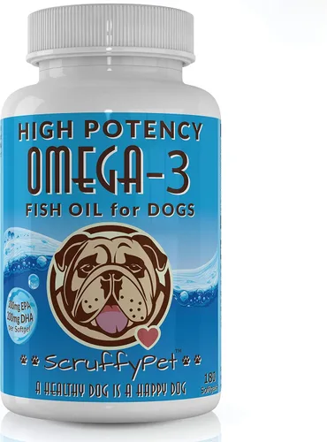 Vista 7 de Aceite de pescado salvaje puro Omega 3 para perros con vitamina E - Cápsulas blandas de EPA y DHA más altas disponibles (1000 mg) 180