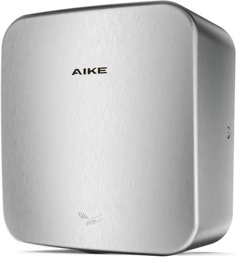 AIKE Secador de manos de alta velocidad del cubo del jet resistente para el cuarto de baño 110V 1400W, modelo AK2800C cepillado cubierta de acero