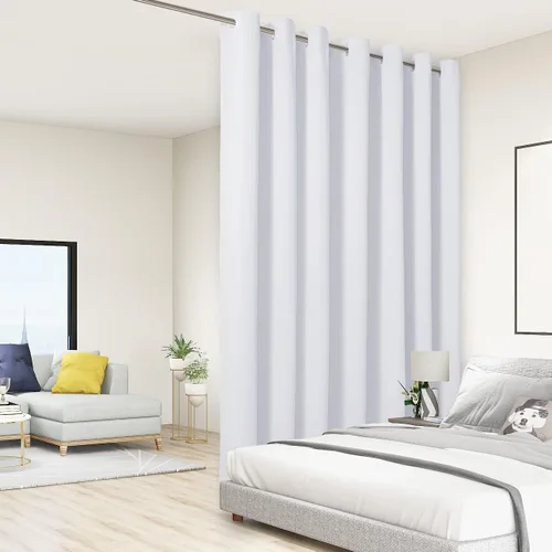 Vista 22 de BONZER Separadores de cortinas negras, cortinas opacas portátiles, panel de tratamiento de ventana de privacidad, cortinas con aislamiento térmico