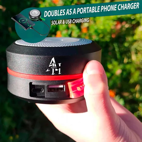 Vista 8 de Linterna solar para campamento, linternas LED para cortes de energía, luces de campamento, linterna de emergencia, lámpara plegable, recargable