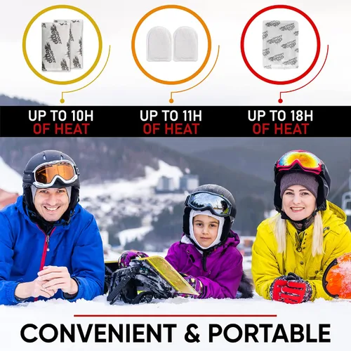 Vista 7 de Hand, Toe, & XL Body and Hand Warmers - Variety Pack - Air Activated - Odorless Hot Hand - Sport Temp