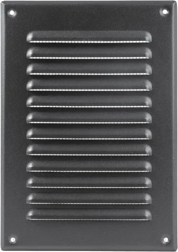 Vista 8 de Rejilla de ventilación cuadrada, medida interior de 3 x 10 pulgadas, rejilla de ventilación de aire de metal blanco, uso interior/exterior, medida