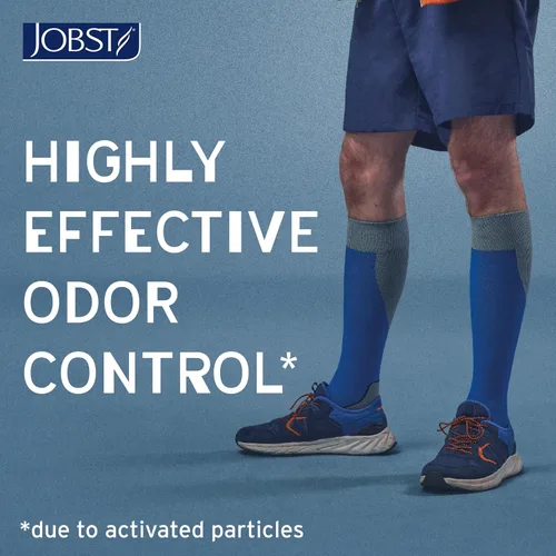 Vista 7 de Calcetines a la rodilla Jobst Sport, 20-30 mmHg 7529000-P, S, Blanco/Gris, 1